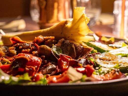 La carte du restaurant : l&#8217;Italie entière, la Sicile en signature